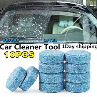 10Pc Auto Ruitenwisser Glas Cleaning Washer Voorruit Cleaner Tool Vensterglas Cleaner Car Accessoires 1Pcs = 4L water 10stk