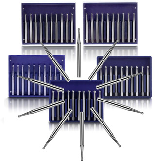 10pc/Boxes Dental FG Round Burs Drill Tungsten Dental Carbide Burs Dia-burs for High Speed Handpiecess Medium Dentist Tools