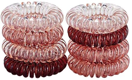 10Pc Elastische Haarbanden Voor Vrouwen Haaraccessoires Meisje Cord Spiral Hair Ties Paardenstaart Houders Leuke Elastische Haar band