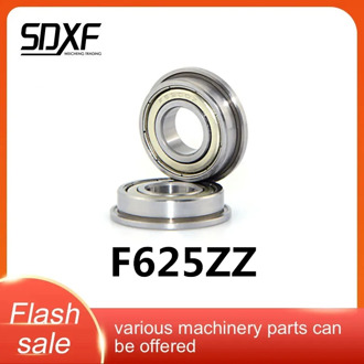 10PC F625ZZ Flange Ball Bearing Metal Flanged Bearings