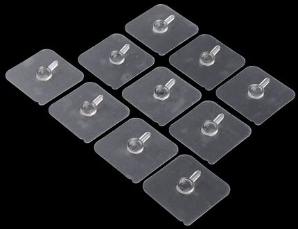 10Pc Gat-Gratis Muurschildering Fotolijst Haak Fotolijst Rack Schilderij Klok Naadloze Sterke Zelfklevende haken