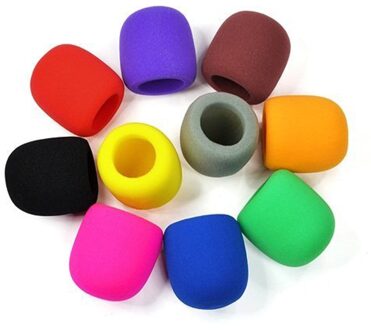 10PC Kleuren Handheld Stage Microfoon Windscherm Foam Mic Cover Karaoke DJ Beschermen Microfoon
