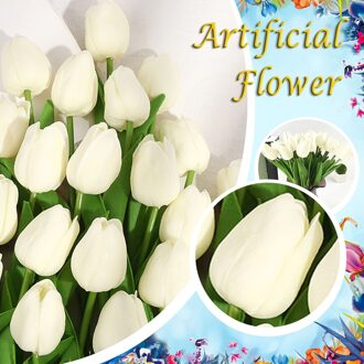 10Pc Kunstmatige Tulp Bloem Voor Lente Decor Latex Real Bridal Wedding Party Bouquet Home Decoratie Kunstmatige Tulp Bloemen