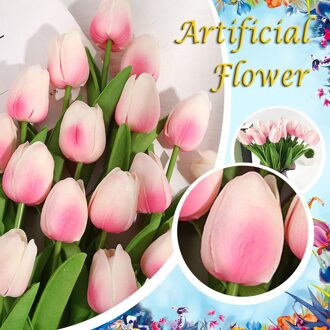 10Pc Kunstmatige Tulp Bloem Voor Lente Decor Latex Real Bridal Wedding Party Bouquet Home Decoratie Kunstmatige Tulp Bloemen