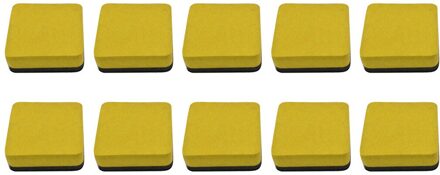 10Pc Magnetische Schoolbord Stoep Krijt Gum Whiteboard Krijt Gum Schoolbord Veeg School Kantoorbenodigdheden Zwarte Schoolbord geel