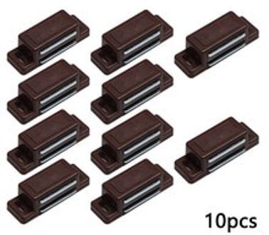 10Pc Magnetische Vangst Kast Deurslot Kast Vangst Magneet Sterke Bruin Brons Sieraden Houten Doos Case Hasp Klink