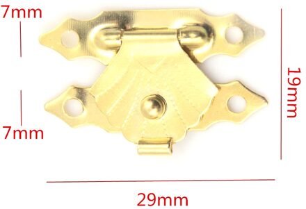 10Pc Mini Antieke Ijzeren Plaat Houten Case Hasp Sieraden Geschenkdoos Decoratieve Hasp Klink Voor Thuis Finuture Gesp Sluiting lock