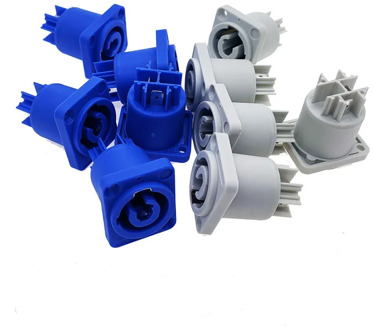 10PC Powercon Connector 3 pins 20A 250V, NAC3FCA NAC3FCB, Power Speaker panel socket female For LED Screen Stage Lighting