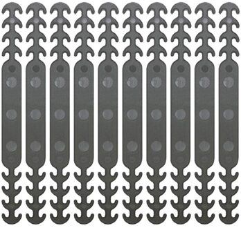 10Pc Verstelbare Anti-Slip Siliconen Masker Oor Grips Extension Haak Gezicht Maskers Gesp Houder Masker Accessoires grijs