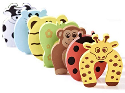 10Pc Willekeurige Kleur Doorhoders Baby Kids Proof Deurstopper Vinger Veiligheid Guard