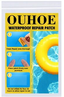 10Pc Zwemmen Float Reparatie Kit Pvc Bandenreparatieset Patch Lijm Kit Lijm Voor Opblaasbare Speelgoed Zwembaden Float Air Bed rubberboten