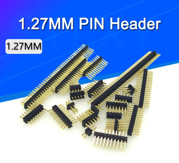 10PCS 1.27mm Pin Header 1.27 Double Row Male 1/2~40P Breakaway PCB Board Connector Strip Pinheader 1*3/4/5/6/7/8/10/12/15/20/40p