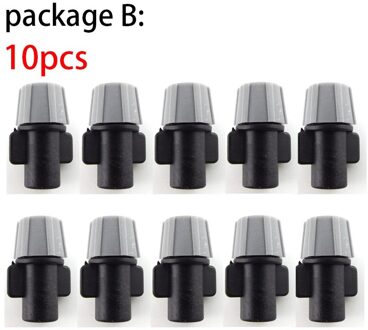 10Pcs 1/4 "Tuin Irrigatie Opknoping Fog Sprinkler Nozzle Tee 4/7 Slang Verneveling Mist Water Sproeier Kits Voor Tuin greenhouseR1 package B
