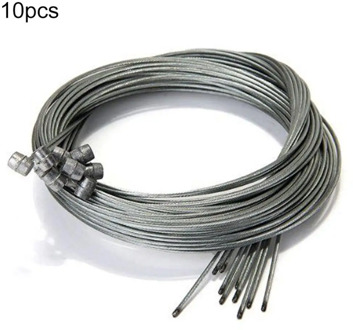 10Pcs 1.75M MTB Bike Road Bike Bicycle Brake Line Bicycle Speed Line Fixed Gear Shifter Gear Brake Cable Sets Core Inner Wire