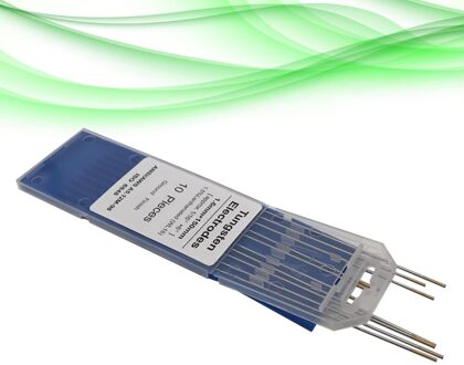 10Pcs/1 Bag Tig Lassen Tungsten Elektroden 1.5% Lanthanated WL15 Wolfraam Elektrode Lassen Staven (1.6Mm X 150Mm) zilver 1