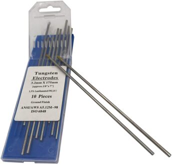 10Pcs/1 Bag Tig Lassen Tungsten Elektroden 1.5% Lanthanated WL15 Wolfraam Elektrode Lassen Staven (1.6Mm X 150Mm) zilver 5