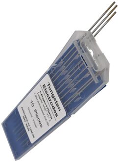10Pcs/1 Bag Tig Lassen Tungsten Elektroden 1.5% Lanthanated WL15 Wolfraam Elektrode Lassen Staven (1.6Mm X 150Mm) zilver 8
