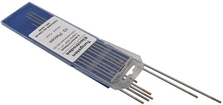 10Pcs/1 Bag Tig Lassen Tungsten Elektroden 1.5% Lanthanated WL15 Wolfraam Elektrode Lassen Staven (1.6Mm X 150Mm) zilver 9