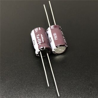 10Pcs/100 Stuks 1 Uf 450V Nichicon Pm Serie 10X16 Mm 450V1uF Lage Impedantie Aluminium elektrolytische Condensator 10stk
