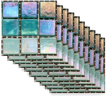 10Pcs 10Cm Retro Tegels Muurstickers Pvc Waterdichte Badkamer Keuken Decals Vloertegels Muurstickers Decoratie Art Mural