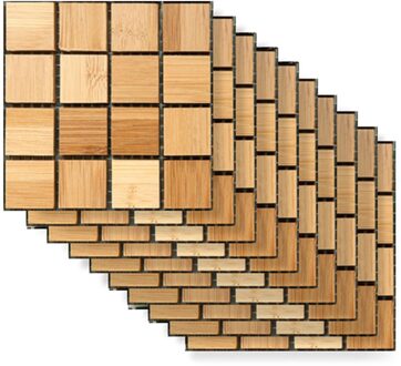 10Pcs 10Cm Retro Tegels Muurstickers Pvc Waterdichte Badkamer Keuken Decals Vloertegels Muurstickers Decoratie Art Mural