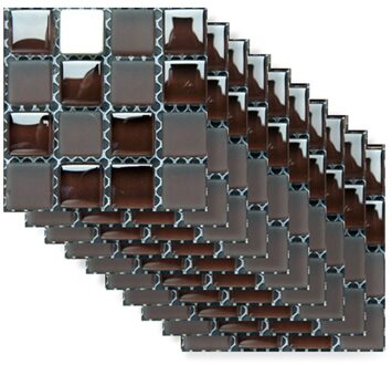 10Pcs 10Cm Retro Tegels Muurstickers Pvc Waterdichte Badkamer Keuken Decals Vloertegels Muurstickers Decoratie Art Mural