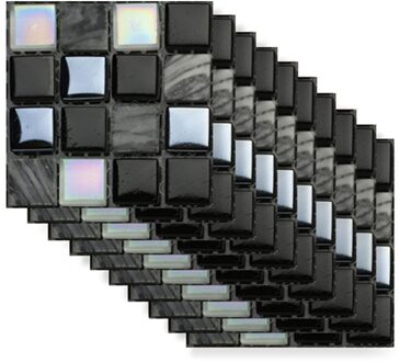 10Pcs 10Cm Retro Tegels Muurstickers Pvc Waterdichte Badkamer Keuken Decals Vloertegels Muurstickers Decoratie Art Mural