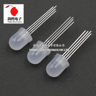 10pcs 10mm 4pins full-color RGB LED Common Anode / Cathode Transparent / Fog F10 Tri-Color Light Emitting Diode Red Green Blue