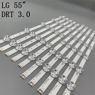 10PCS 1155mm LED Backlight Lamp strip 11leds For LG 55 inch TV Innotek DRT 3.0 55LB561V LG55LF5950 LC550DUE 6916L-1991A 1992A