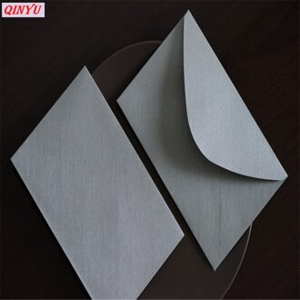 10Pcs 13*20cm Retro Gekleurde Blanco Papier Enveloppen Bruiloft Uitnodiging Wenskaarten zakelijke uitnodiging envelop 6z grijs