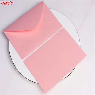 10Pcs 13*20cm Retro Gekleurde Blanco Papier Enveloppen Bruiloft Uitnodiging Wenskaarten zakelijke uitnodiging envelop 6z roze