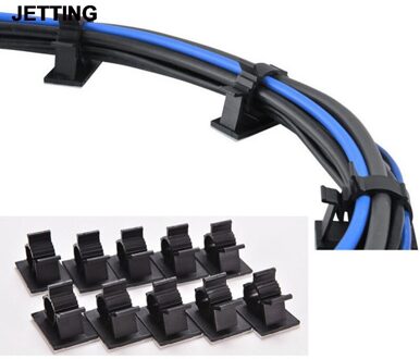 10Pcs 13Mm Cord Kabel Draad Clear Up Auto-Styling Auto Draad Vaste Clip Zelfklevende Auto lader Lijn Sluiting Klem Organizer Houder