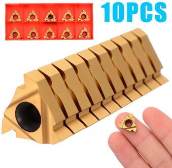 10Pcs 16IR AG60 Inserts Blade Threading Mes Cnc Carbide Draad Scherpe Draaien Tool Machine Tool Draaien Onderdelen