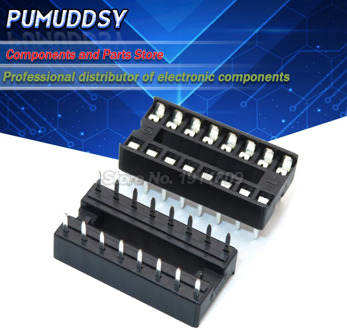 10PCS 16pin pins pin DIP DIP16 IC Sockets Adaptor Solder Type Socket