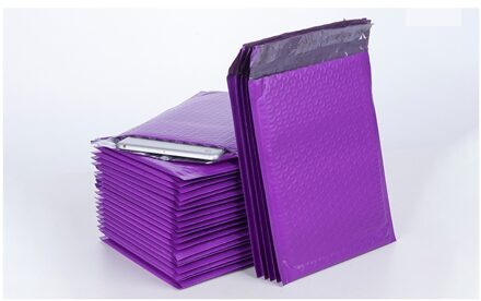 10Pcs 18.5*23Cm Met 4Cm Grote Paarse Bubble Mailer Poly Verpakking Envelop Waterdichte Zakken Met bubble