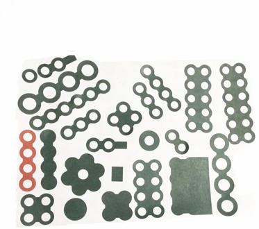 10PCS 1S 2S 3S 4S Barley paper For 18650 lithium battery insulation gasket battery hollow solid gasket with adhesive
