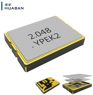 10Pcs 2.048Mhz Smd 3225 3.2*2.5Mm 3.3V 25PPM -40 ~ + 85 ℃ Osc actieve Crystal Oscillator