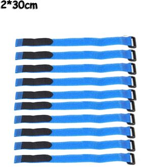 10Pcs 2*50Cm Nylon Haak Lus Zelfklevende Band Kabelbinders Herbruikbare Bevestiging Bike Tie Multil Purpose Fiets Tool Type2 A3