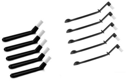 10Pcs 2 Stijlen Koffiezetapparaat Borstel Espresso Koffiemolen Borstels Koffielepel Machine Groep Hoofd Keuken Gereedschap