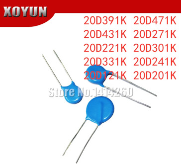 10pcs 20D391K 20D471K 20D431K 20D271K 20D221K 20D301K 20D331K 20D241K 20D121K 20D201K 20mm