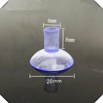 10Pcs 20Mm Thuis Opslag & Organisatie Transparante Sucker Muurhaken Hanger Keuken Badkamer & Speelgoed Hanger Zuignap gat Sucke