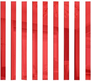 10Pcs 20X5Cm Strips Spiegel Tegel Muur Stickers Decals Mozaïek Home Badkamer Decor Diy Lange Muur Spiegel stickers 4