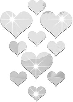 10Pcs 20X5Cm Strips Spiegel Tegel Muur Stickers Decals Mozaïek Home Badkamer Decor Diy Lange Muur Spiegel stickers 7