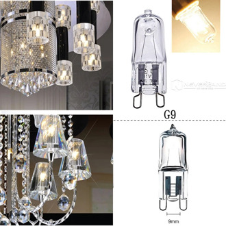 10pcs 220-240V G9 25/40/50W Halogen Capsule Transparent replacement Light Lamp Bulb Warm White