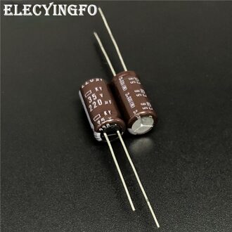 10Pcs 220Uf 35V220UF Japan Ncc Ky Serie 8X15Mm Lage Esr Lange Levensduur 35V220uF Aluminium Elektrolytische condensator