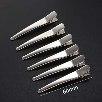 10Pcs 25/30/35/45/50/60Mm Clips Single Prong Alligator Haarspeld Met tanden Leeg Instelling Sieraden Maken Base Voor Diy Haar Clips