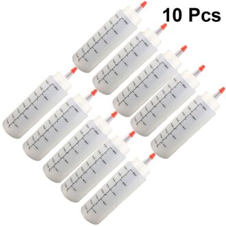 10Pcs 250Ml Squeeze Kruiderij Flessen Salade Dressing Fles Squirt Saus Dispensers Voor Ketchup Mosterd