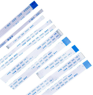 10PCS 25CM 30CM 40CM Flat Flexible Cable FFC FPC LCD Cable AWM 20624 80C 60V VW-1 Pitch 0.5 1.0MM 4P-40Pin 8P 12P 20P 24P 26P