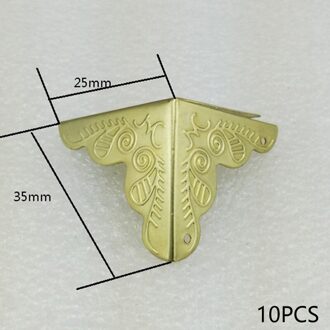 10Pcs 25Mm Gedrukt Houten Doos Hoek Decoratieve Hoeken Beugel Boek Scrapbooking Albums Map Hoek Ijzeren Plaat Protector 02