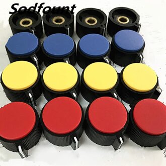10Pcs 29mmX22mm Binnendiameter 6Mm XN-118A Potentiometer Plastic Knop Potentiometer Handvat 6Mm rood